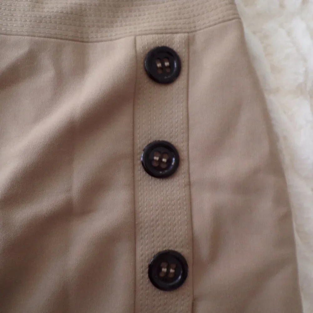 NWOT Dolce & Gabbana tan neutral wool mini y2k dress 40/S